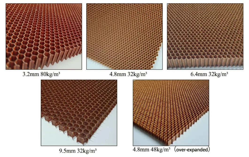 China Good Dielectric Properties and High Stability Aramid Honeycomb Core for Aerospace
